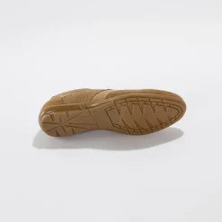 Schoenen|Schoenen Heren<Blancheporte Leren Derbies met vetersluiting en geperforeerde details taupe