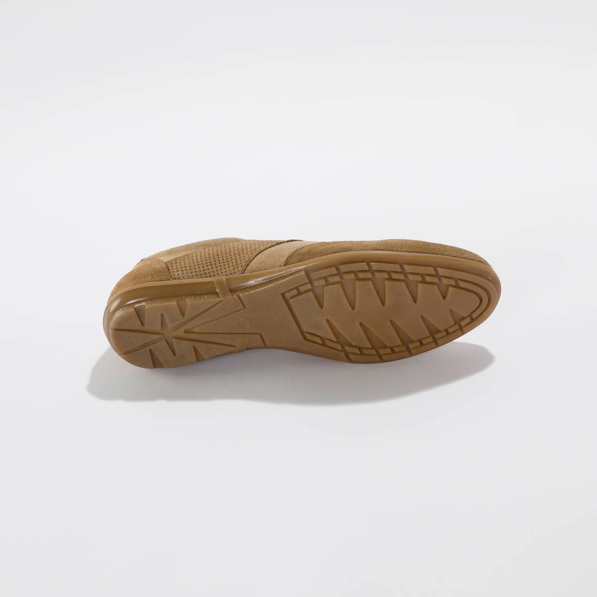 Schoenen|Schoenen Heren<Blancheporte Leren Derbies met vetersluiting en geperforeerde details taupe