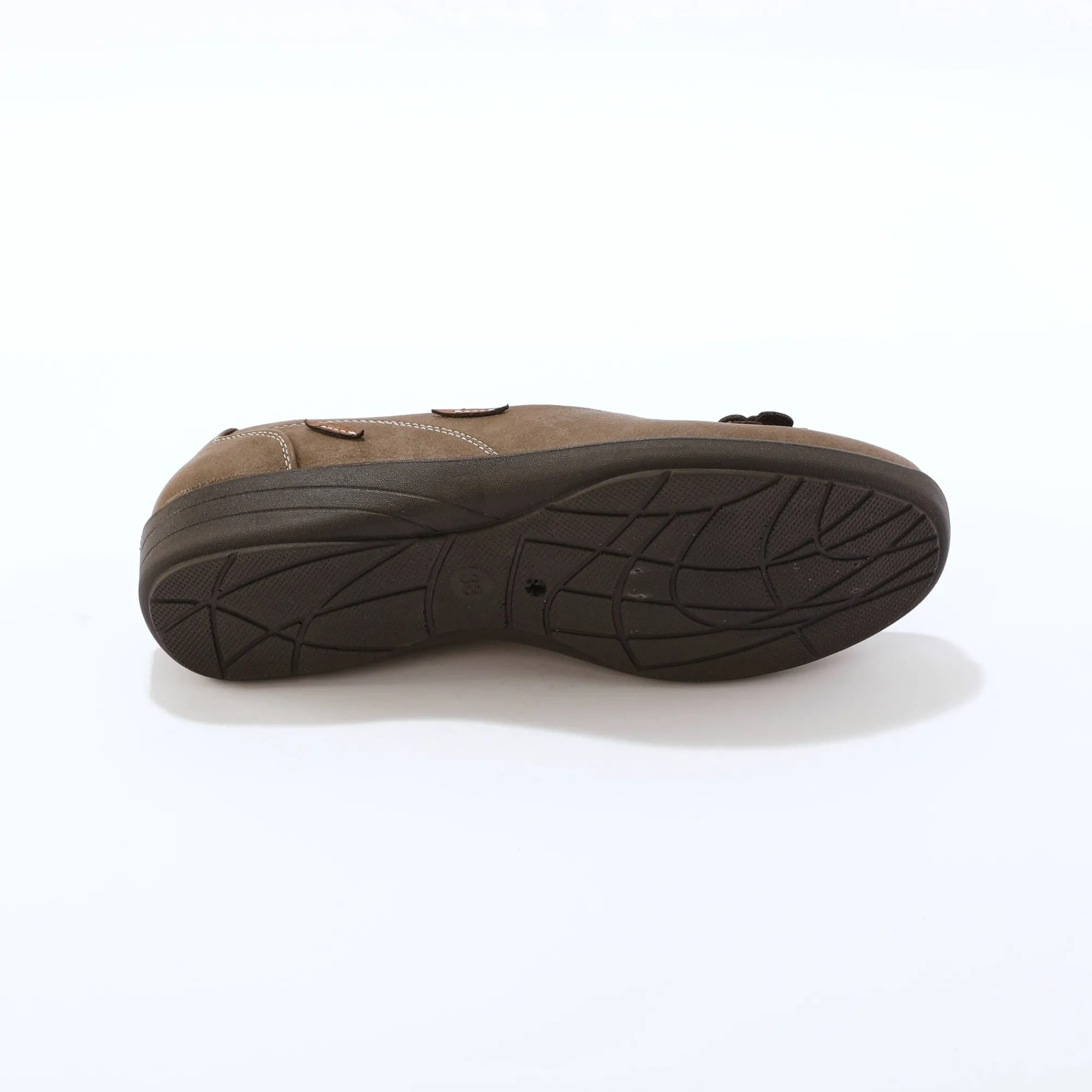 Ballerina's|Schoenen<Blancheporte Leren laarzen, speciaal voor brede kuiten taupe