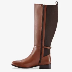 Laarzen|Schoenen<Blancheporte Leren ruiterlaarzen, speciaal brede kuiten bruin