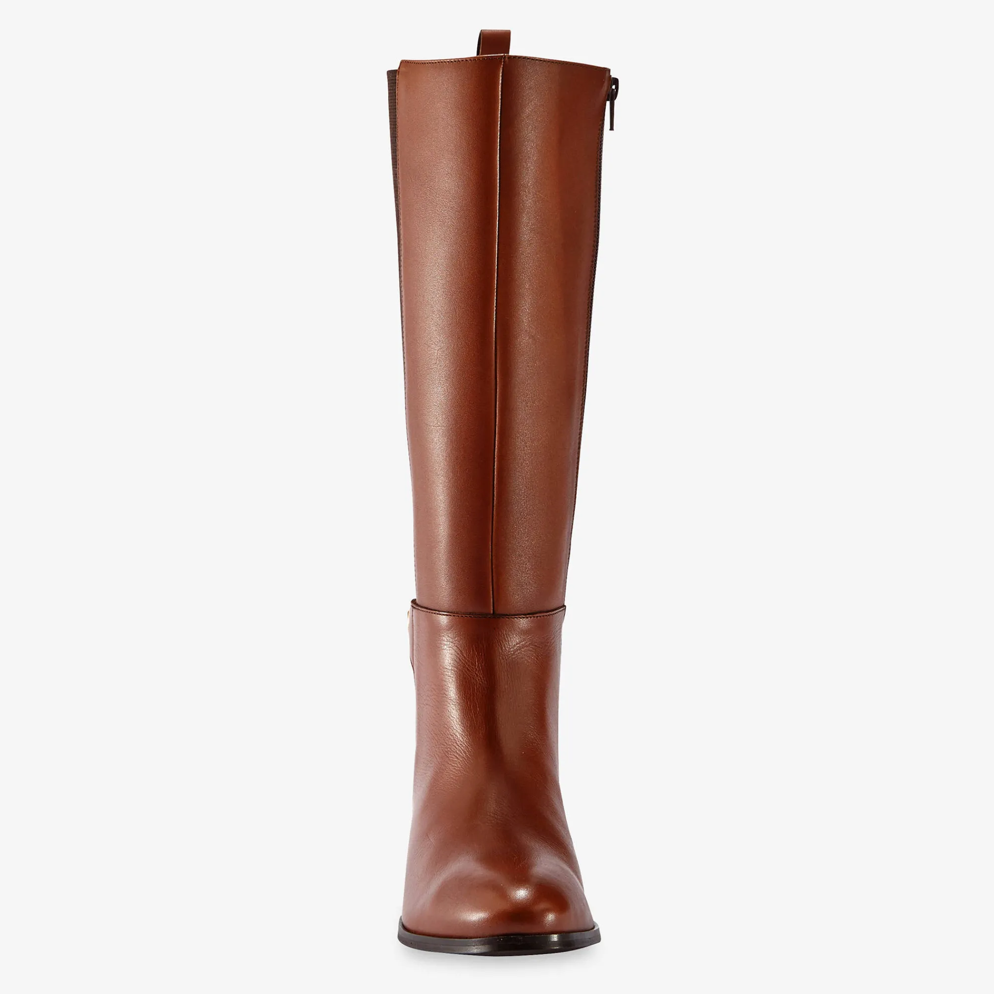 Laarzen|Schoenen<Blancheporte Leren ruiterlaarzen, speciaal brede kuiten bruin