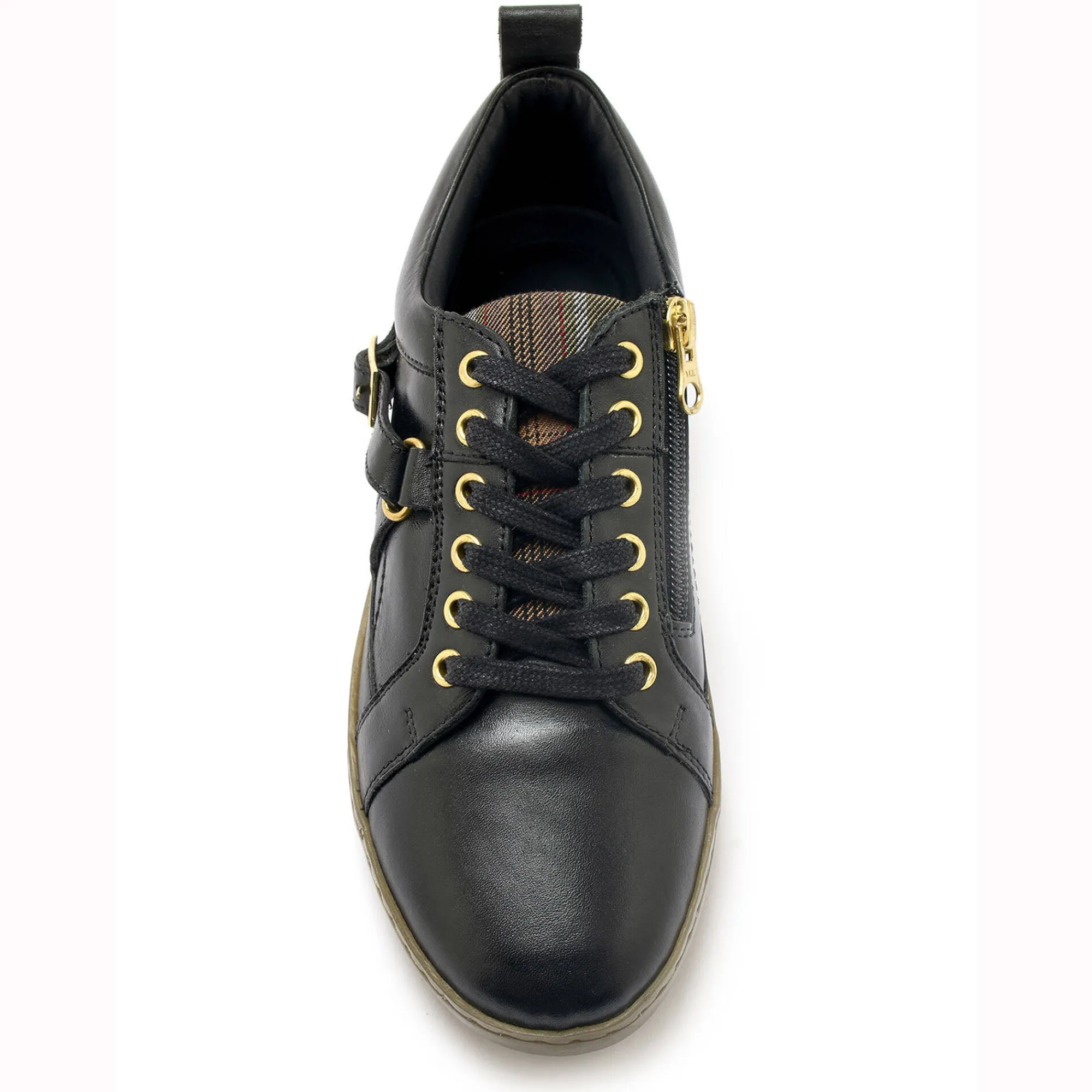 Baskets En Sneakers|Schoenen<PédiConfort Leren sneakers in derbymodel, comfortabele breedte zwart