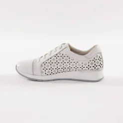 Baskets En Sneakers|Schoenen<Blancheporte Leren sneakers met ajour wit
