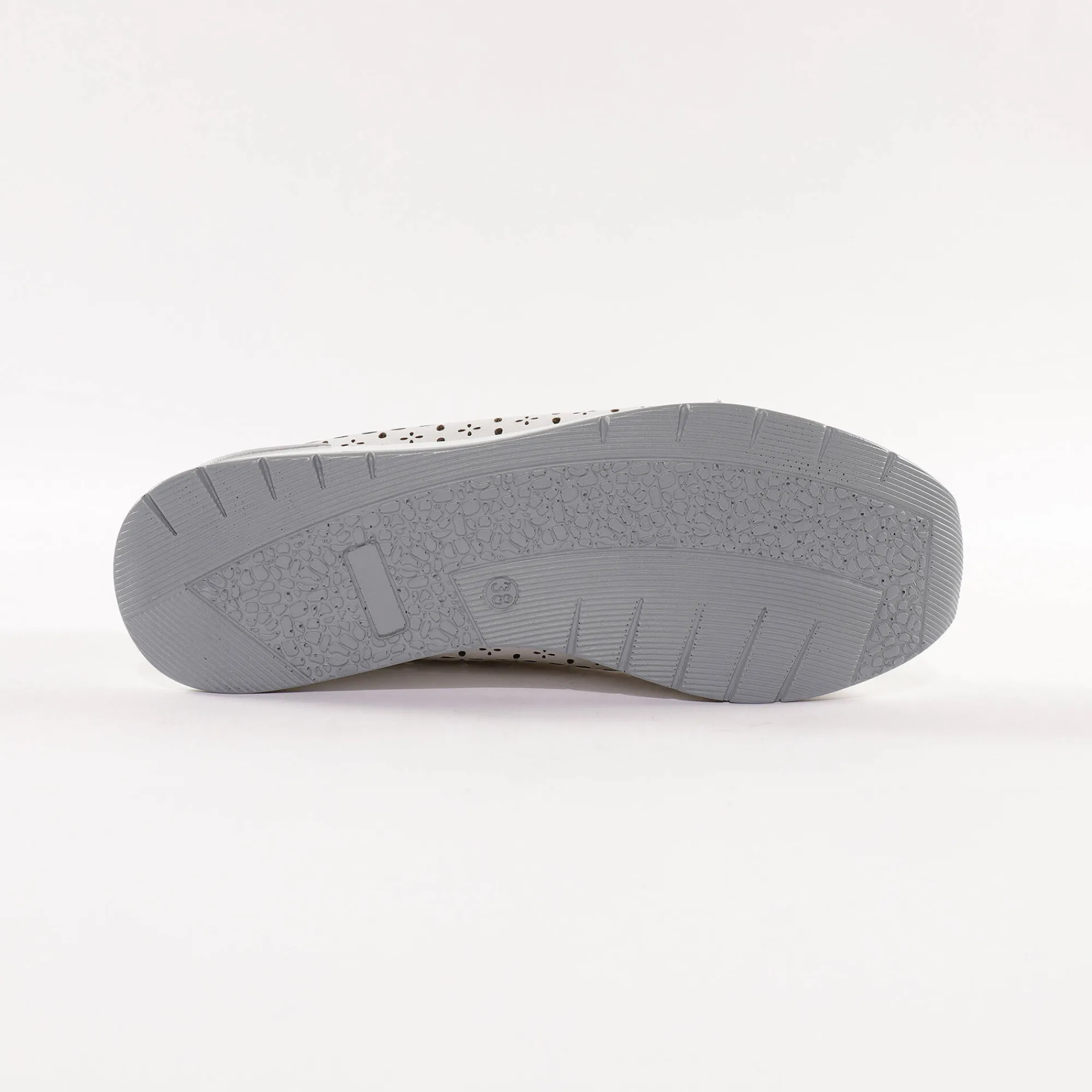 Baskets En Sneakers|Schoenen<Blancheporte Leren sneakers met ajour wit