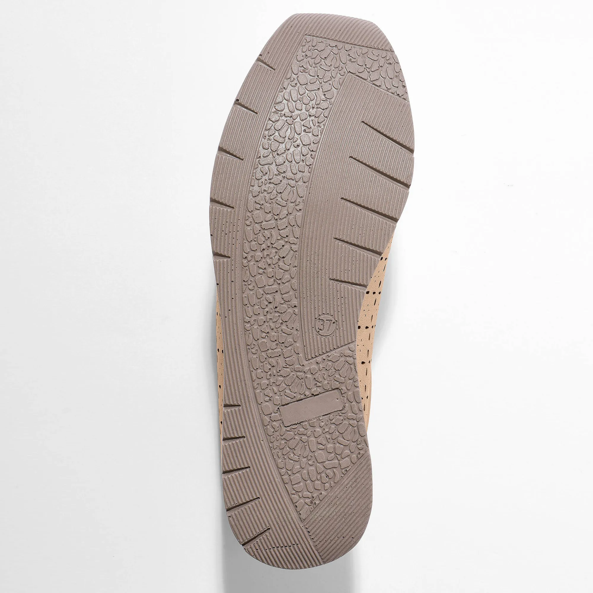 Baskets En Sneakers|Schoenen<Blancheporte Leren sneakers met ajour goudbruin