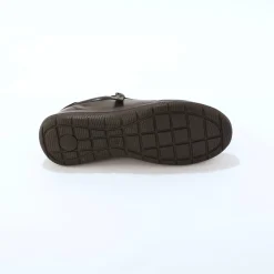 Baskets En Sneakers|Schoenen<Blancheporte Leren sneakers met rits en veters zwart