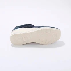 Baskets En Sneakers|Schoenen<Blancheporte Leren sneakers met sleehak, LWG-gecertificeerd blauw