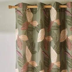 Gordijn, Glasgordijn & Store<Blancheporte Lichtdempend gordijn met bladerenprint groen
