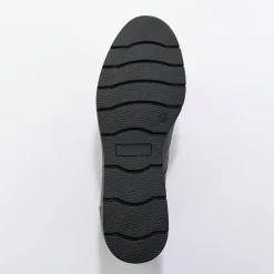 Derby's En Mocassins|Schoenen<Blancheporte Lichte derby's met veters en geribbelde sleehak chocolade