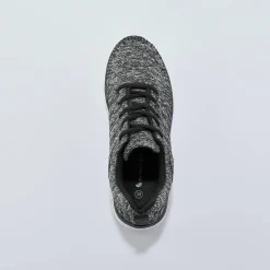 Baskets En Sneakers|Schoenen<Blancheporte Lichte, doorgestikte baskets met veters grijs / zwart
