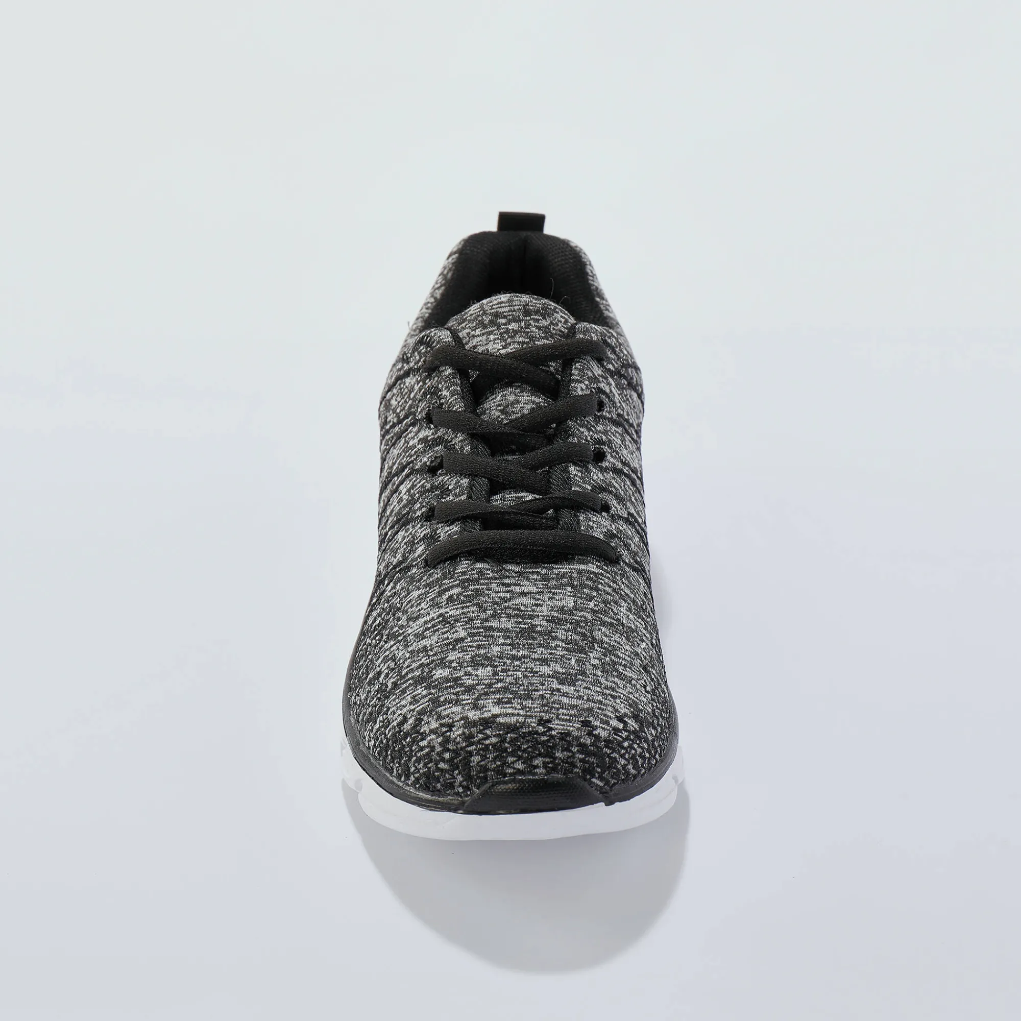 Baskets En Sneakers|Schoenen<Blancheporte Lichte, doorgestikte baskets met veters grijs / zwart