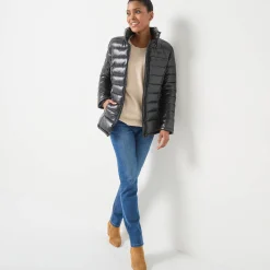 Parka En Donsjas<Colors&Co Lichte gewatteerde jas, kort model zwart