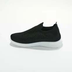 Baskets En Sneakers|Schoenen<Blancheporte Lichte sneakers in meshtextiel, makkelijk aan te trekken zwart