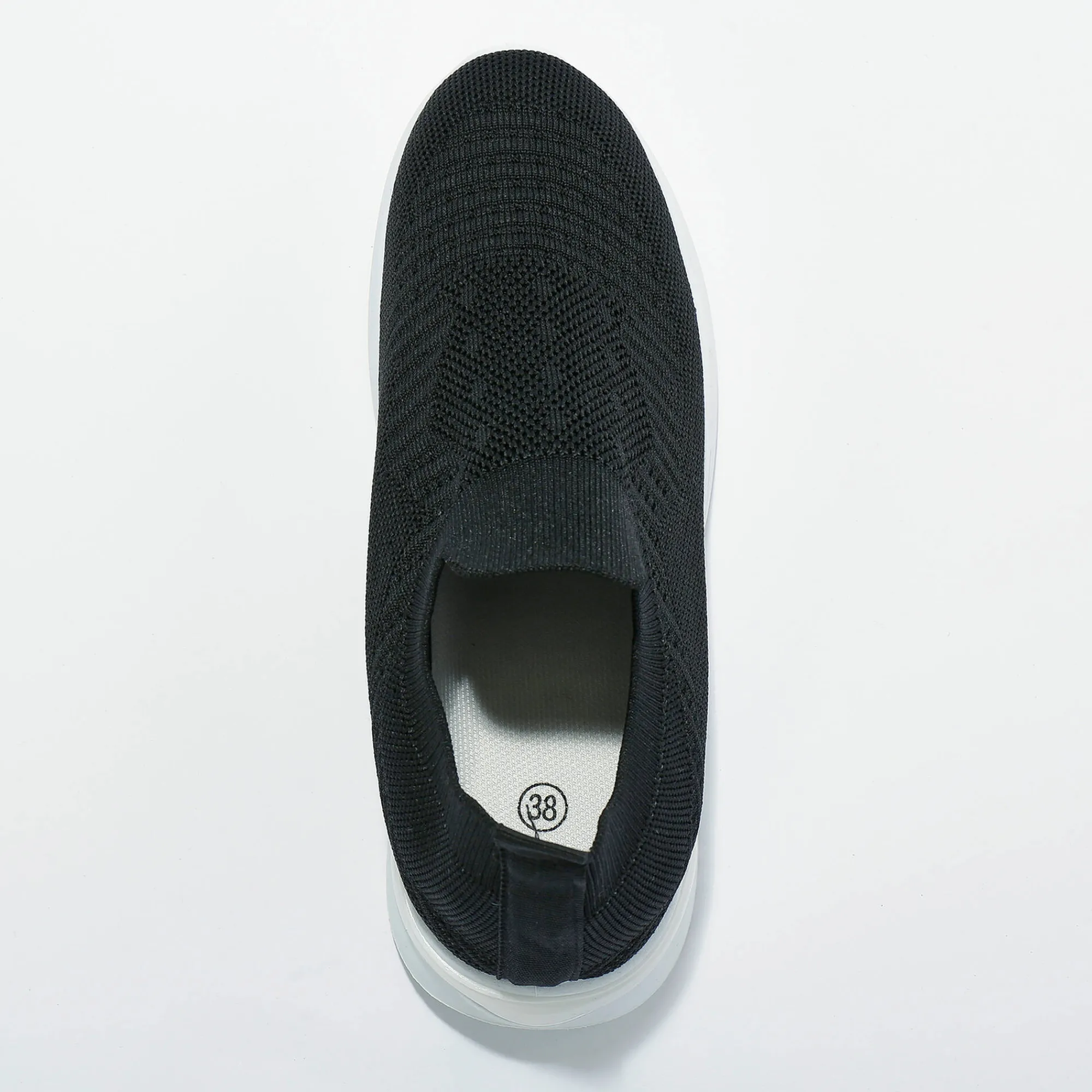 Baskets En Sneakers|Schoenen<Blancheporte Lichte sneakers in meshtextiel, makkelijk aan te trekken zwart