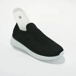 Baskets En Sneakers|Schoenen<Blancheporte Lichte sneakers in meshtextiel, makkelijk aan te trekken zwart