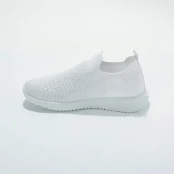 Baskets En Sneakers|Schoenen<Blancheporte Lichte sneakers in meshtextiel, makkelijk aan te trekken wit