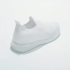 Baskets En Sneakers|Schoenen<Blancheporte Lichte sneakers in meshtextiel, makkelijk aan te trekken wit