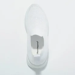 Baskets En Sneakers|Schoenen<Blancheporte Lichte sneakers in meshtextiel, makkelijk aan te trekken wit