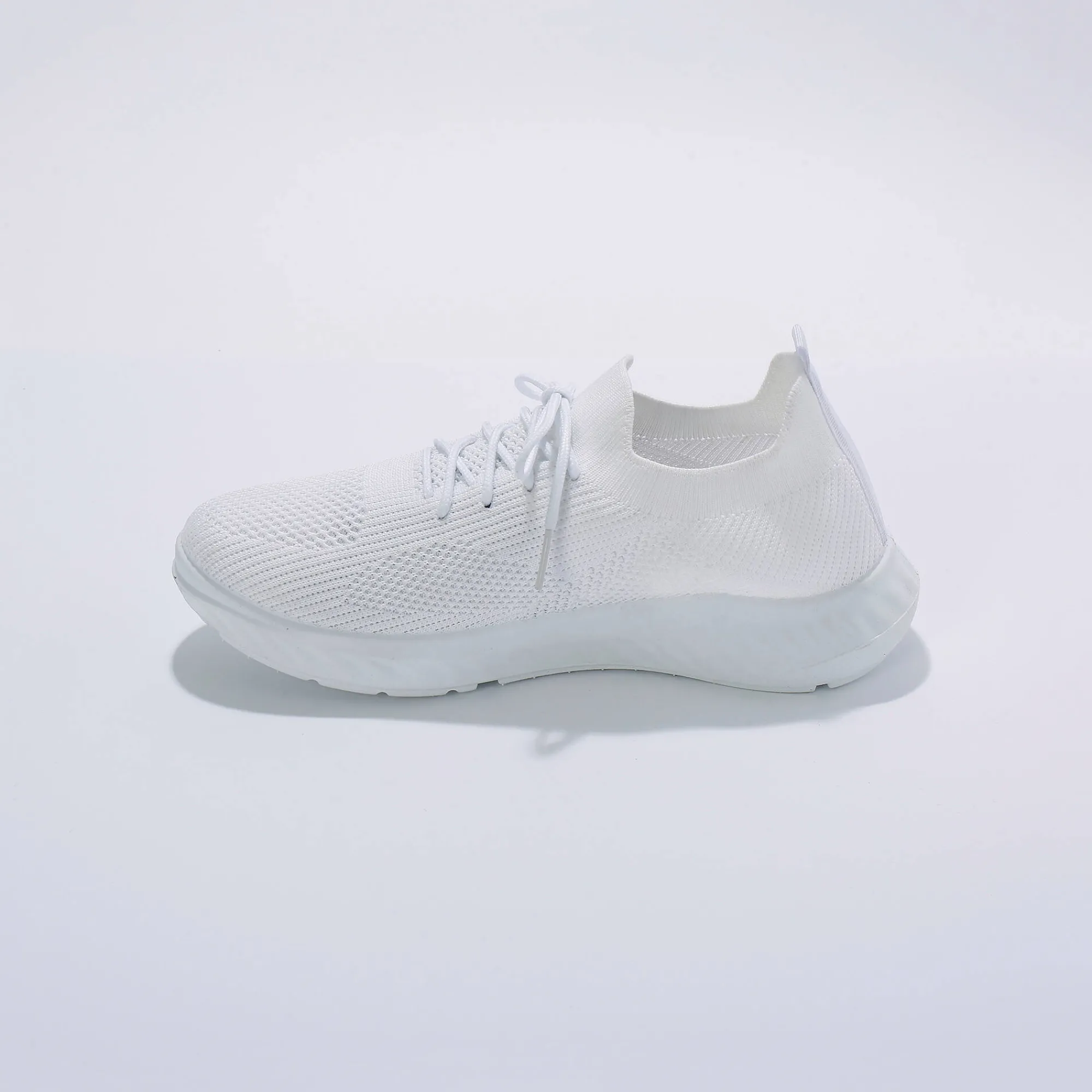 Baskets En Sneakers|Schoenen<Blancheporte Lichte sneakers in meshtextiel, met veters wit