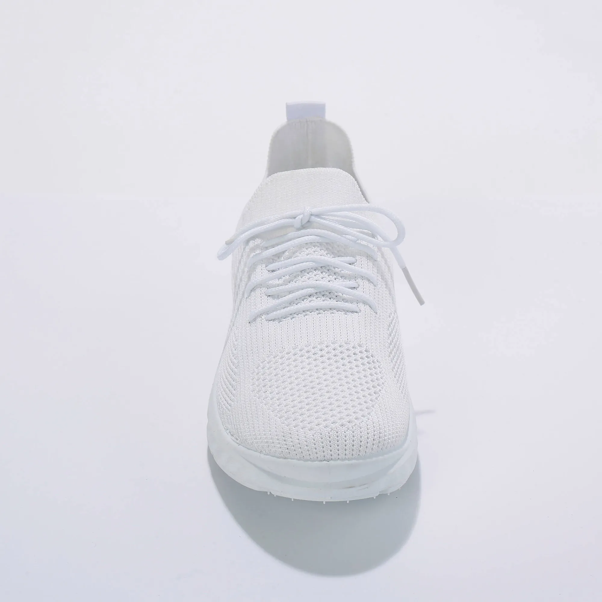 Baskets En Sneakers|Schoenen<Blancheporte Lichte sneakers in meshtextiel, met veters wit