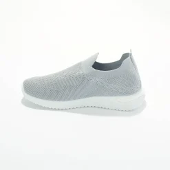 Baskets En Sneakers|Schoenen<Blancheporte Lichte sneakers in meshtextiel, makkelijk aan te trekken grijs