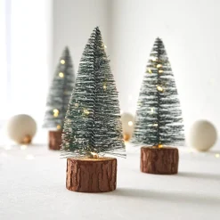 Feesttafel|Lichtgevende Decoratie<Blancheporte Lichtgevende kerstboom met leds - set van 3 groen