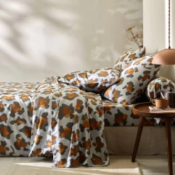 Fantasie Bedlinnen|Vlak Laken<Blancheporte Linge de lit Pedro en polycoton imprimé peau de bête grijs