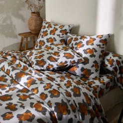 Fantasie Bedlinnen|Vlak Laken<Blancheporte Linge de lit Pedro en polycoton imprimé peau de bête grijs