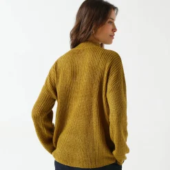 Trui En Vest<Blancheporte Loose trui, lange en ruime mouwen, patenttricot bronskleur