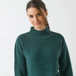 Trui En Vest<Blancheporte Loose trui met opstaande kraag, ruime mouwen dennengroen
