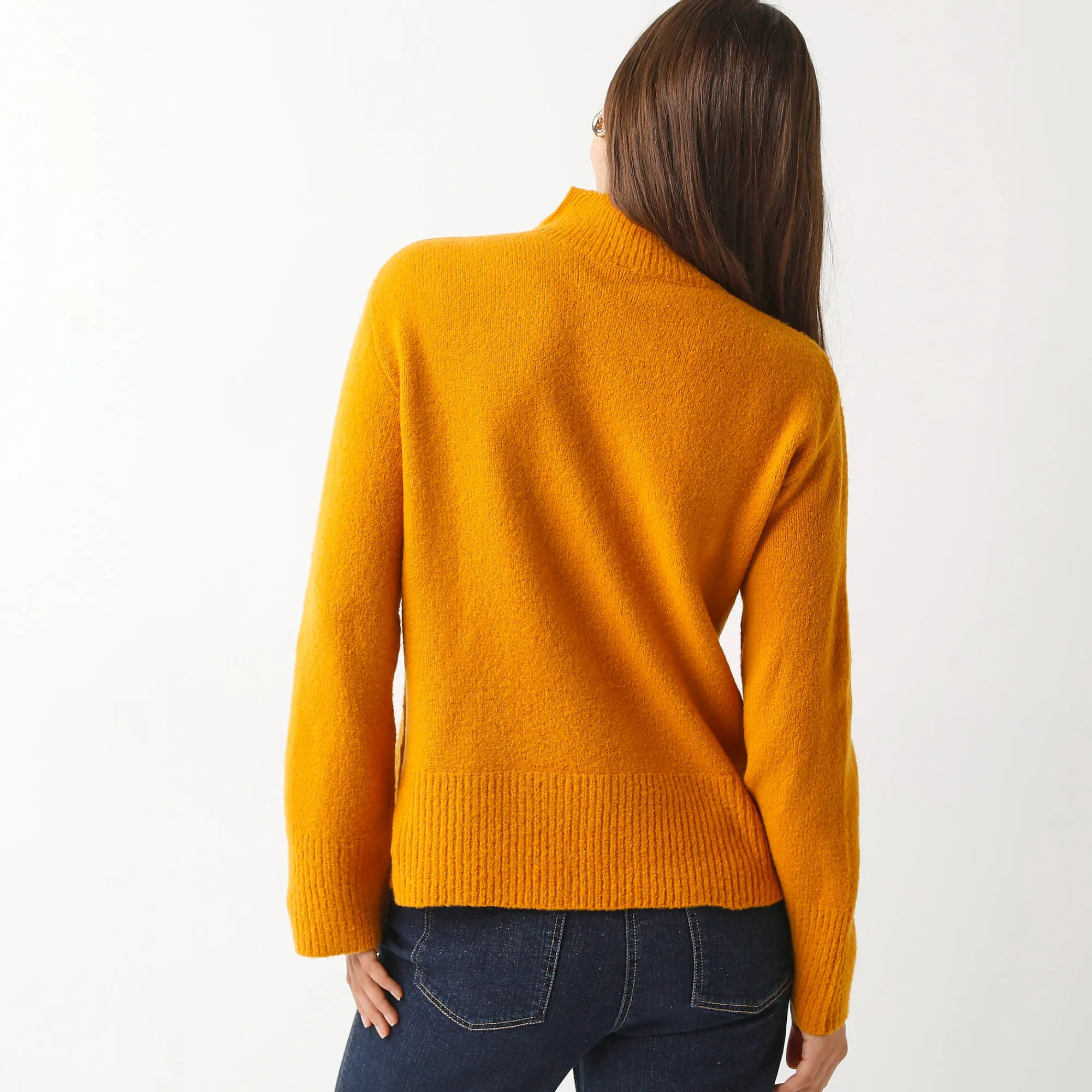 Trui En Vest<Blancheporte Loose trui met opstaande kraag, ruime mouwen geel