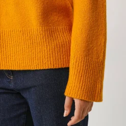 Trui En Vest<Blancheporte Loose trui met opstaande kraag, ruime mouwen geel