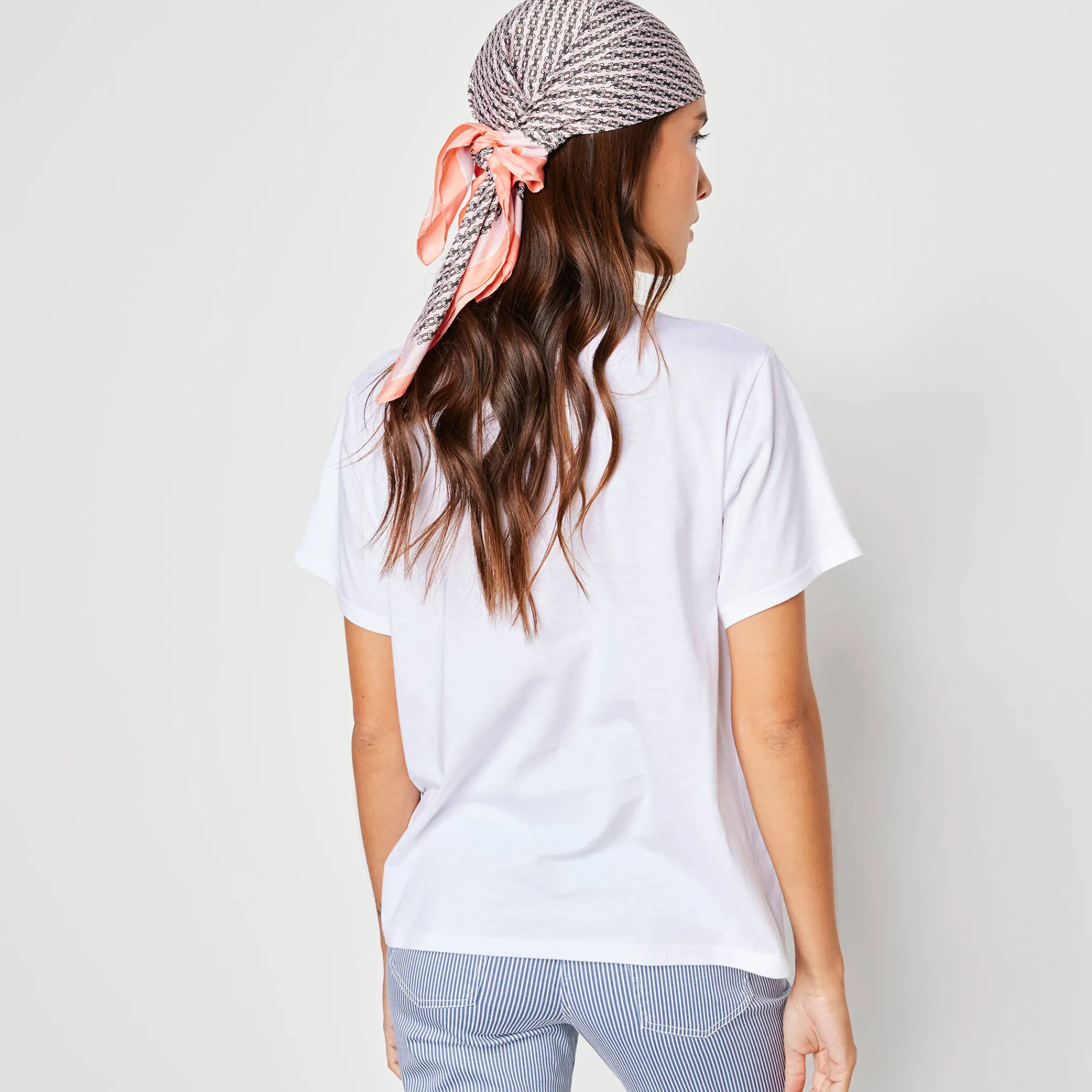 T-Shirt En Topje<Blancheporte Loose' T-shirt in katoen, effen wit