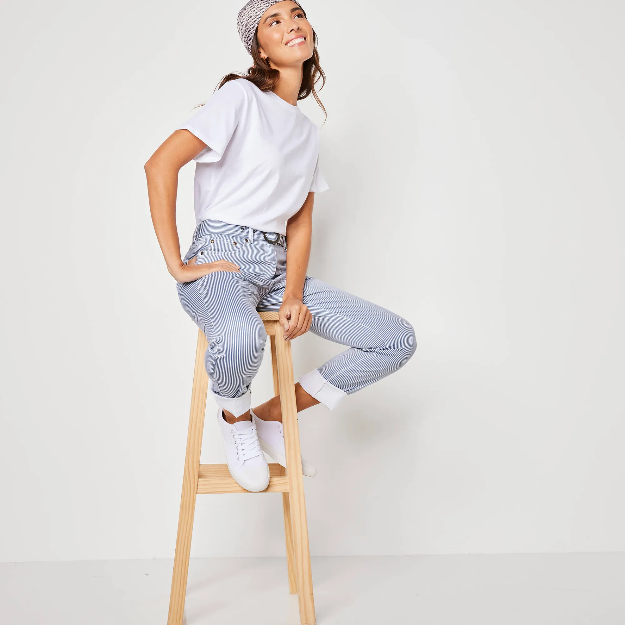 T-Shirt En Topje<Blancheporte Loose' T-shirt in katoen, effen wit
