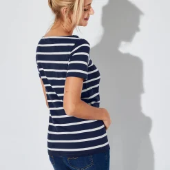 T-Shirt En Topje<Blancheporte Marineshirt, korte mouwen marine / wit