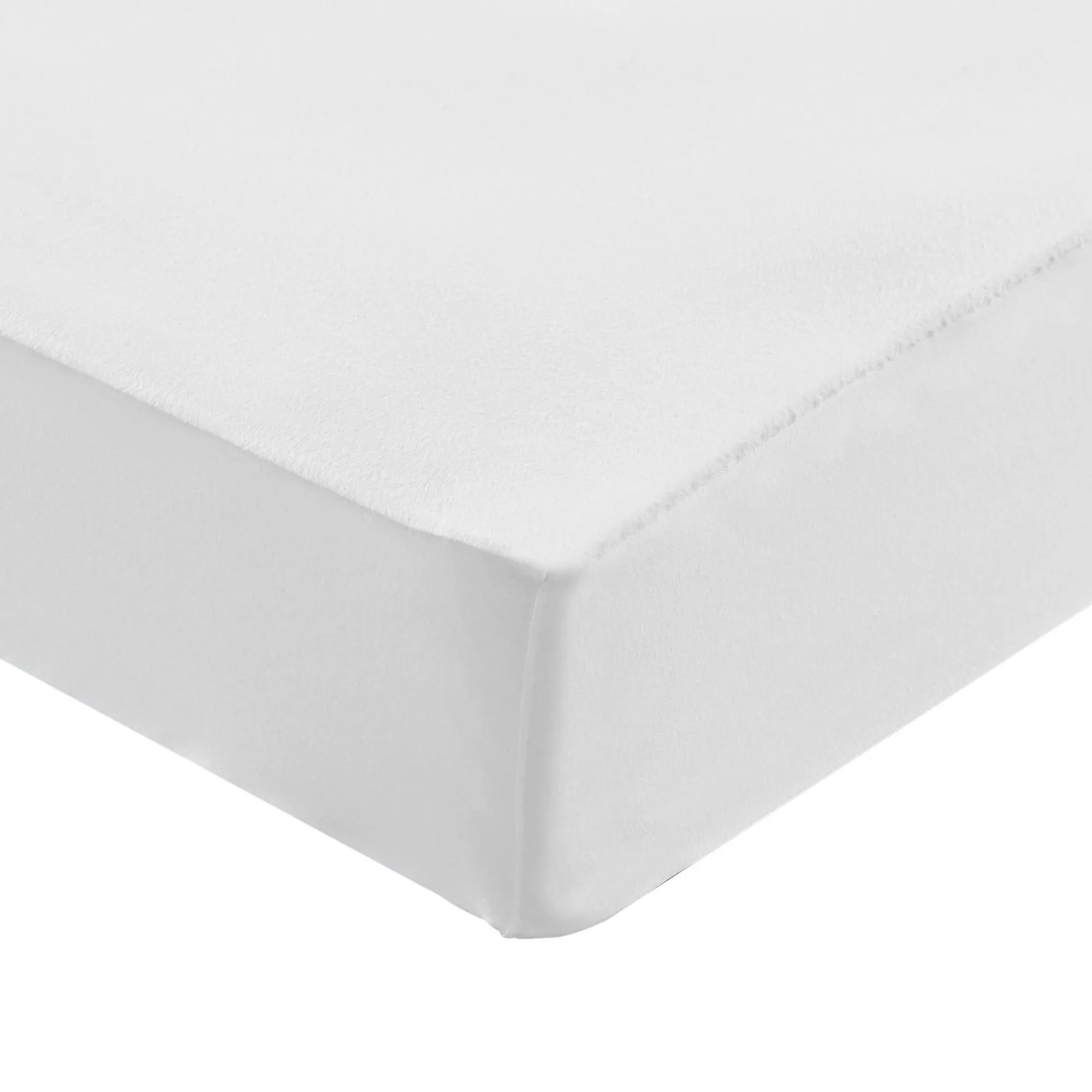 Matrasbeschermer<Conforlux Matrasbeschermer in absorberend molton 400g/m2, hoes 25 cm wit