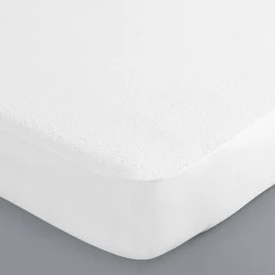 Matrasbeschermer<Blancheporte Matrasbeschermer in badstof en ondoorlatend pvc wit