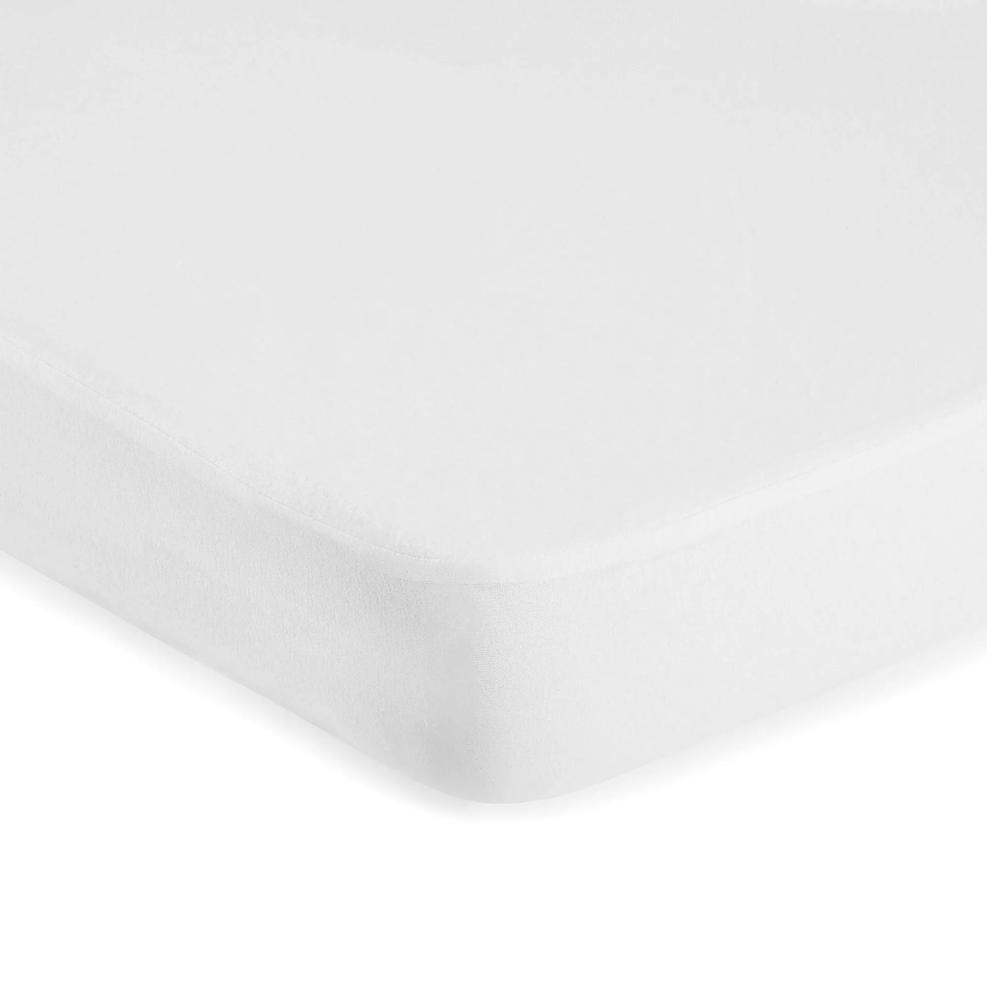 Matrasbeschermer<Blancheporte Matrasbeschermer in molton met ondoorlatende coating in polyurethaan, hoes 30 cm wit