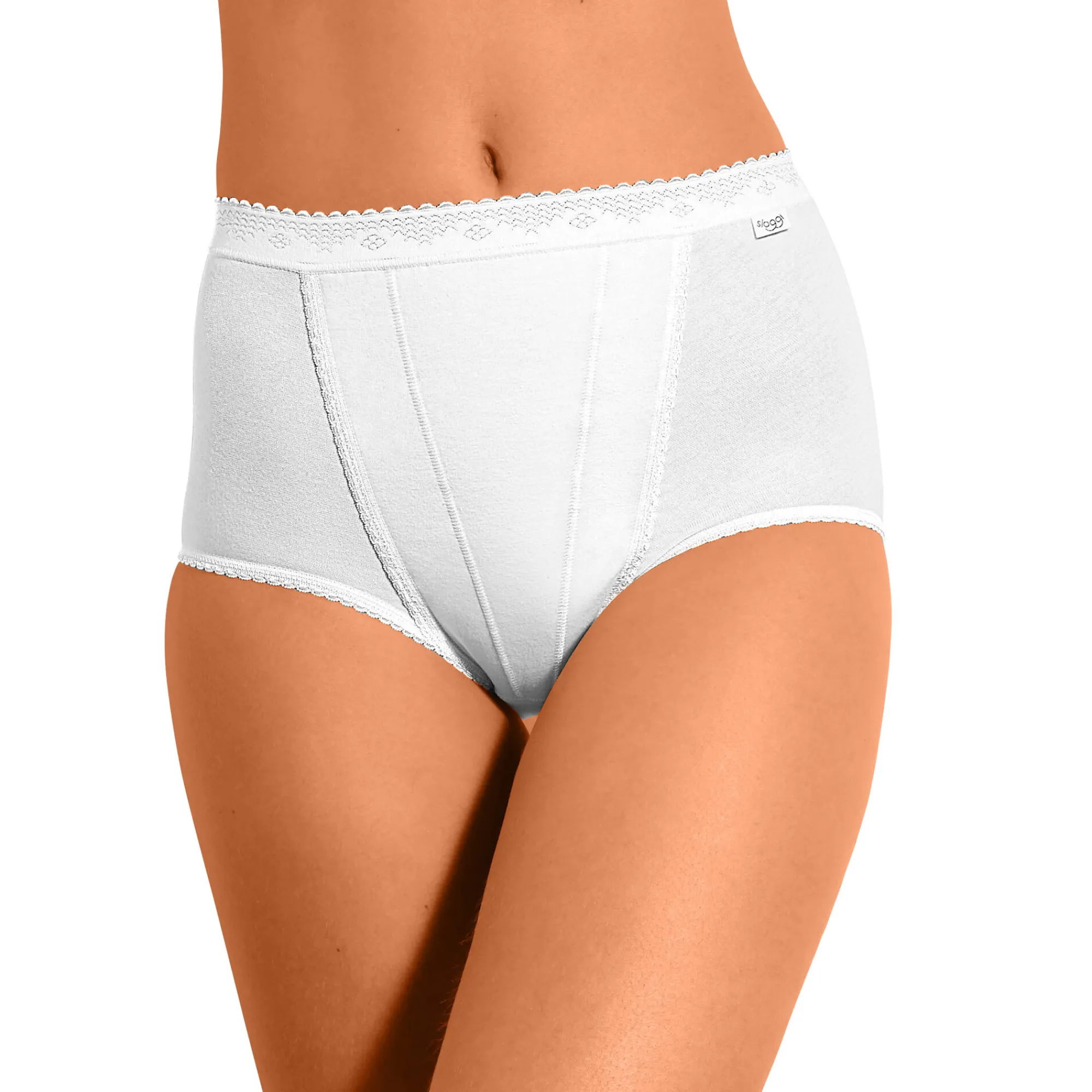 Slip En Shorty<Sloggi Maxibroekje Control van ® wit