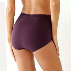 Slip En Shorty<Sloggi Maxislip Basic+ - 3+1 GRATIS (1) grijs + pruim + roze + parma