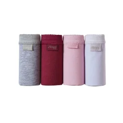 Slip En Shorty<Sloggi Maxislip Basic+ - 3+1 GRATIS (1) grijs + pruim + roze + parma