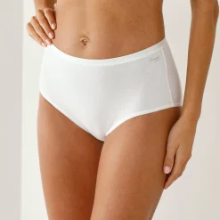 Slip En Shorty<Sloggi Maxislip "Go Daily Cotton" in stretchkatoen - 2+1 gebroken wit