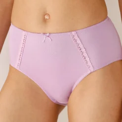 Slip En Shorty<Blancheporte Maxislip in ajourkatoen - Set van 2 blauw + parma