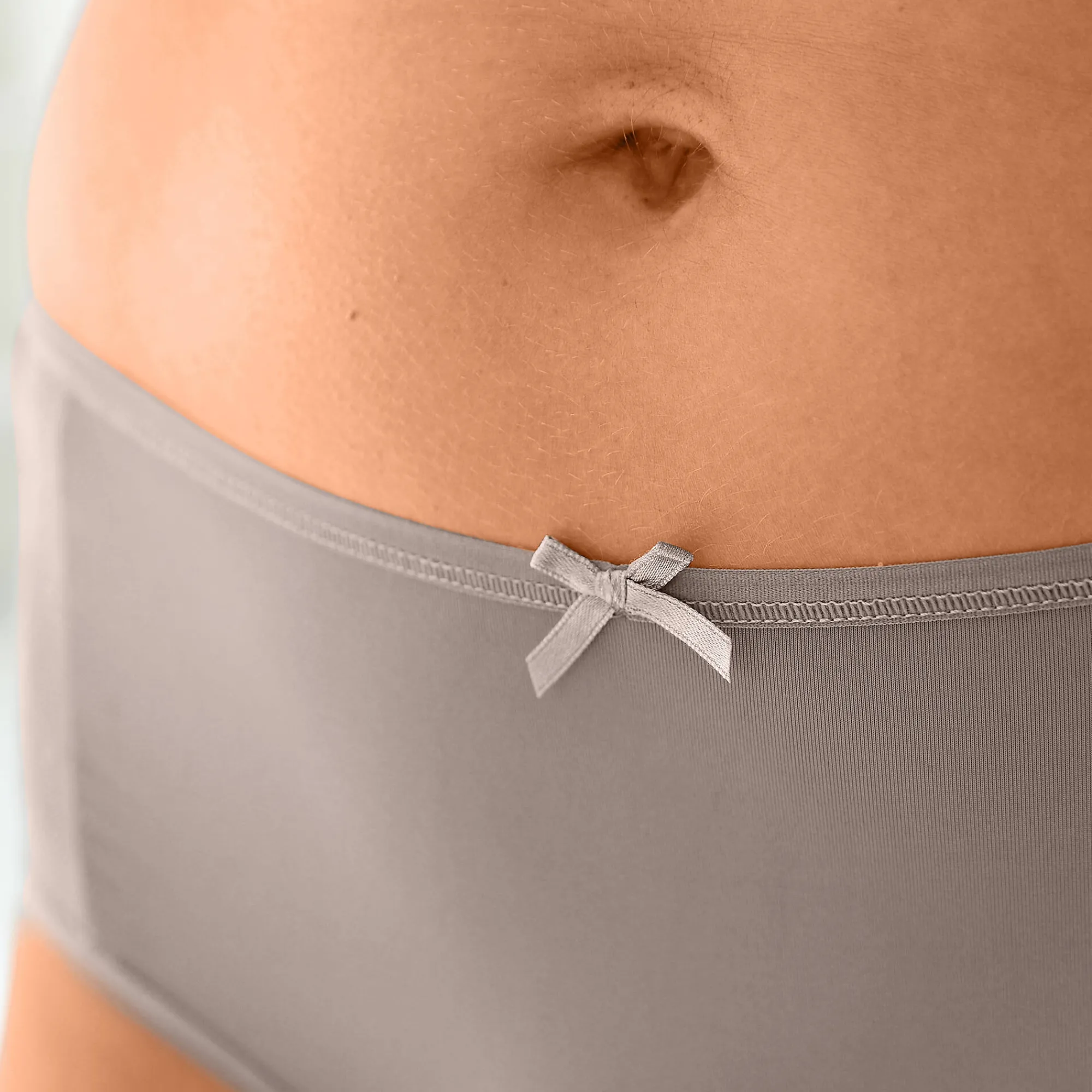 Slip En Shorty<Blancheporte Maxislip in microvezel - Set van 2 taupe