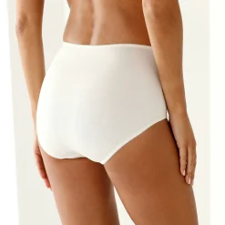 Slip En Shorty<Blancheporte Maxislip in stretchkatoen met "panter" print - Set van 4 rood