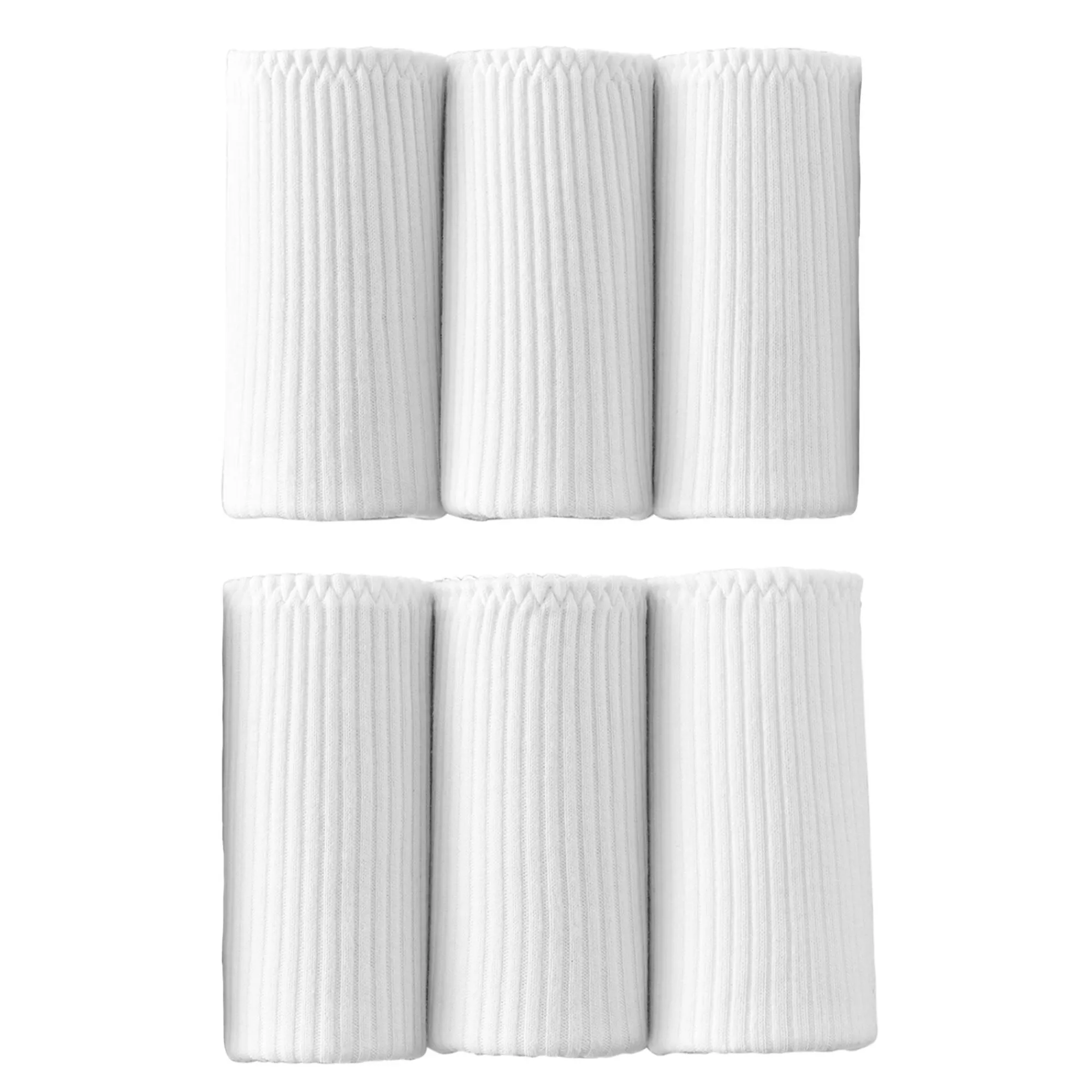 Slip En Shorty<Blancheporte Maxislip met platte ribbels - set van 6 wit