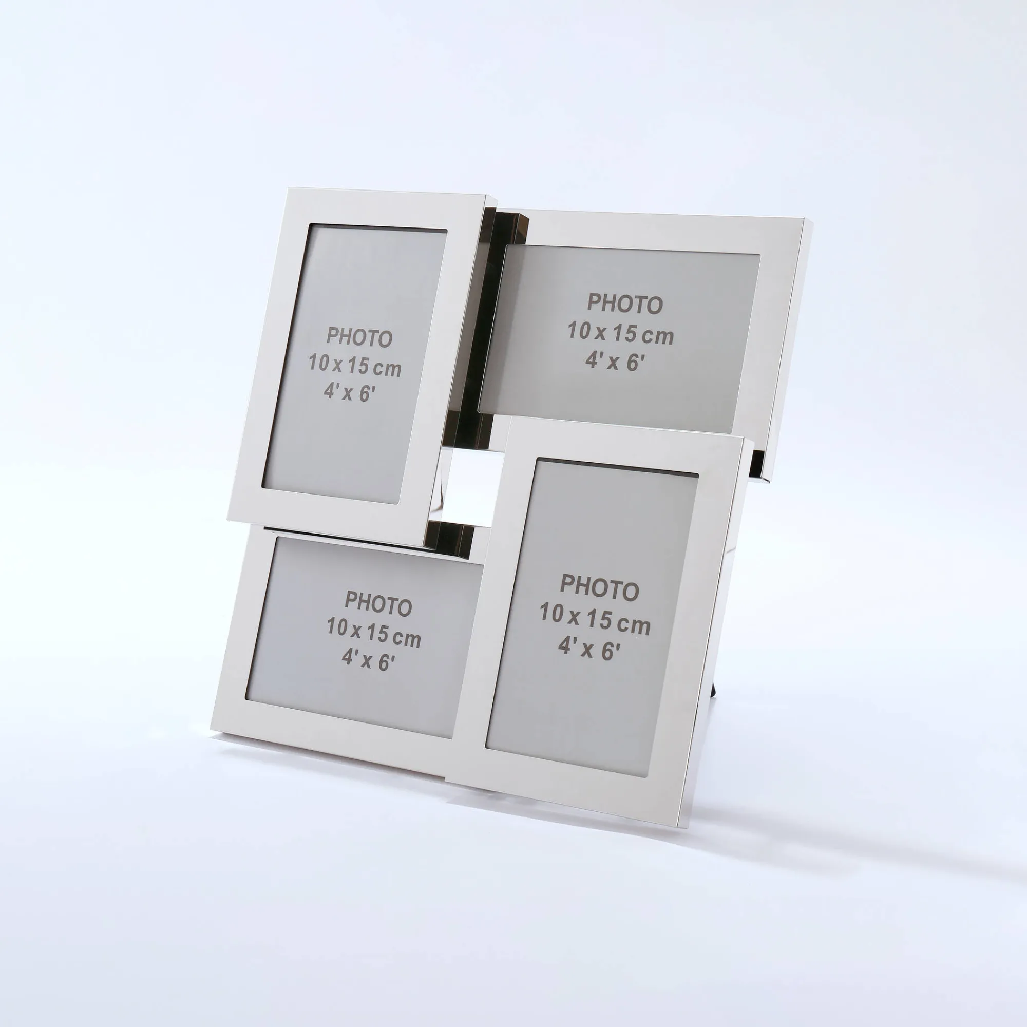 Feestdecoratie|Decoratieartikel<Blancheporte Metalen collagekader voor 4 foto's metaal