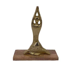 Decoratieartikel<Blancheporte Metalen "danseres" beeldje goudkleurig