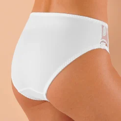 Slip En Shorty<Confidence Lingerie Microvezel slipje met guipurekant Rima - set van 2 wit