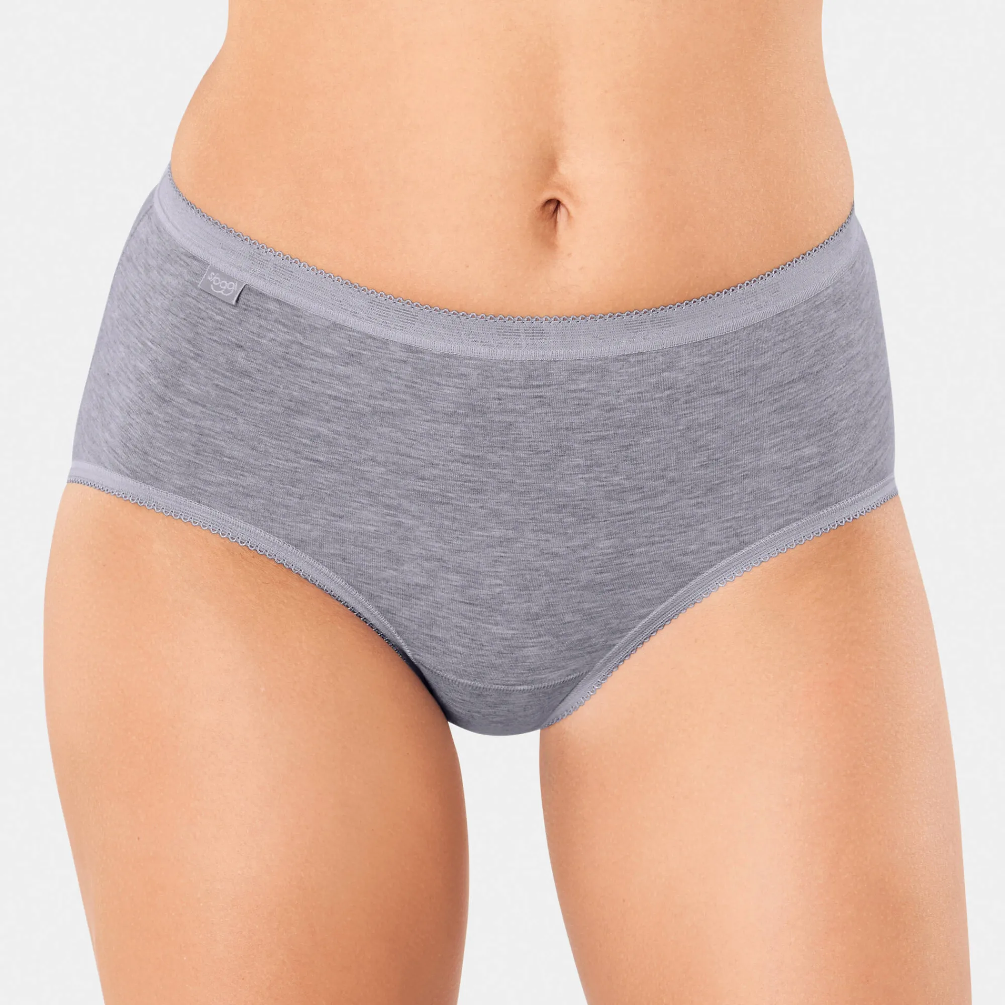 Slip En Shorty<Sloggi Midislip Basic+ - 3+1 GRATIS (1) chiné grijs